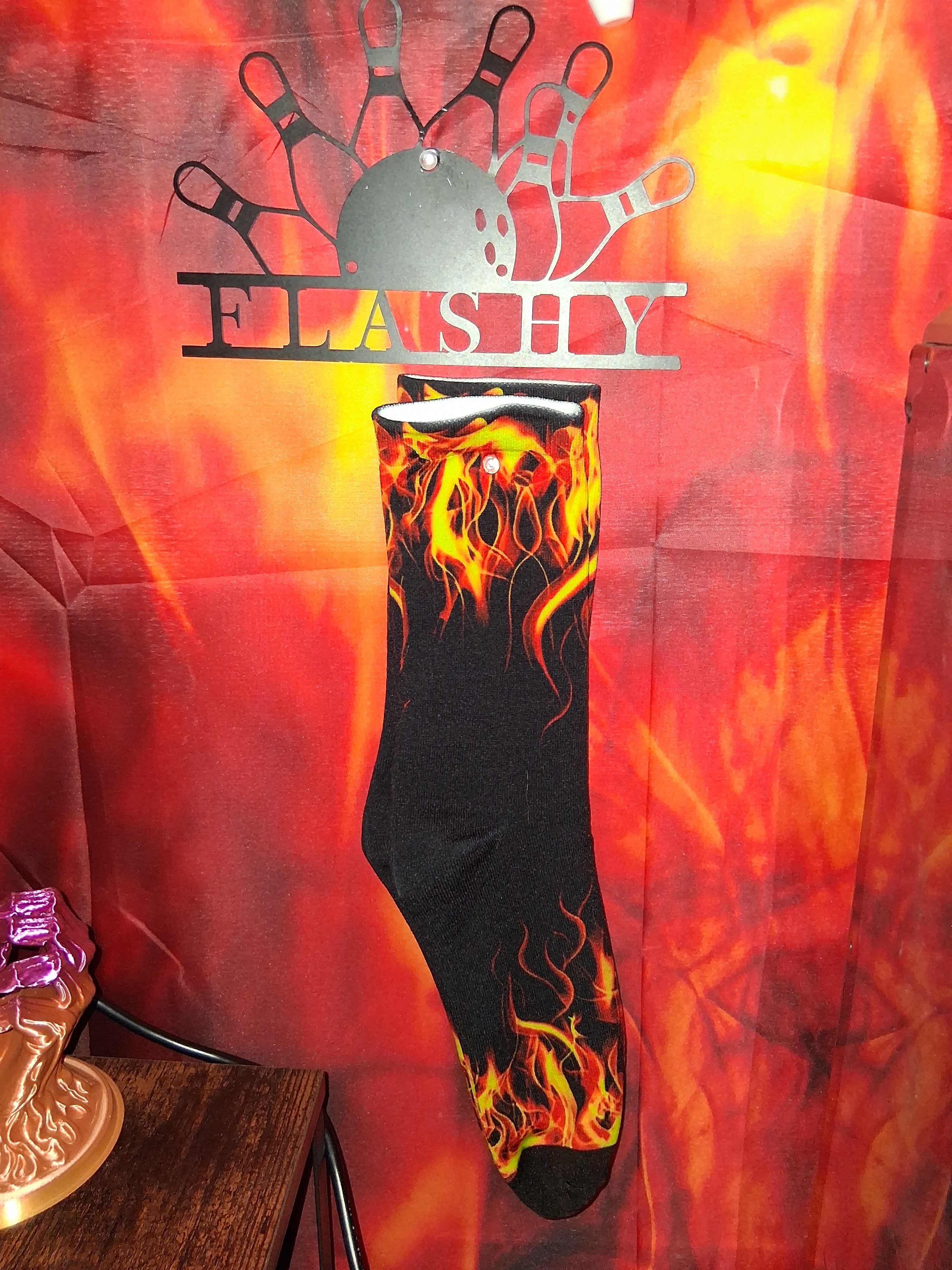 Flashy  Flame compression socks