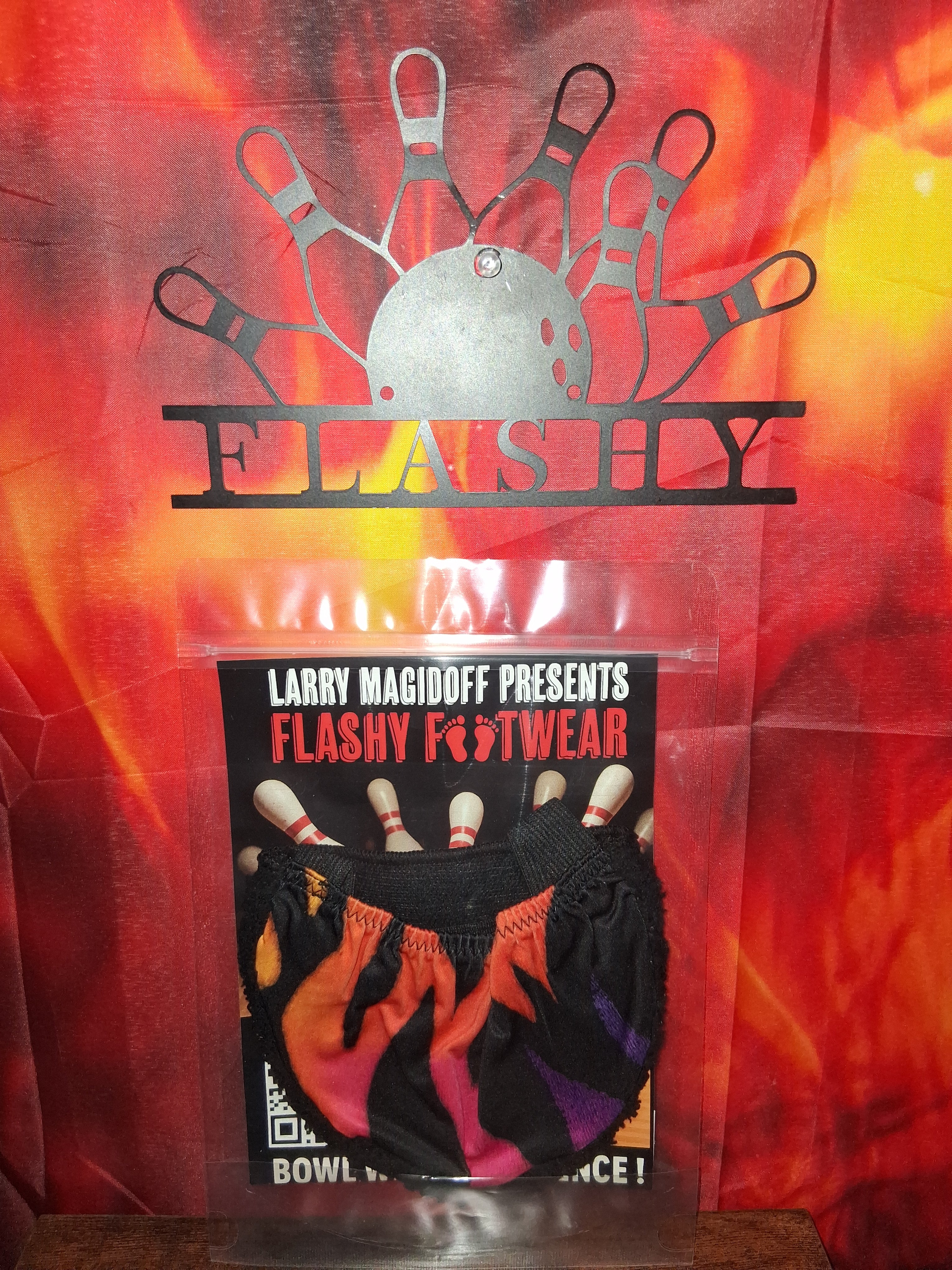 Flashy  Bowling  Shoe  Slide  muti  color Flame